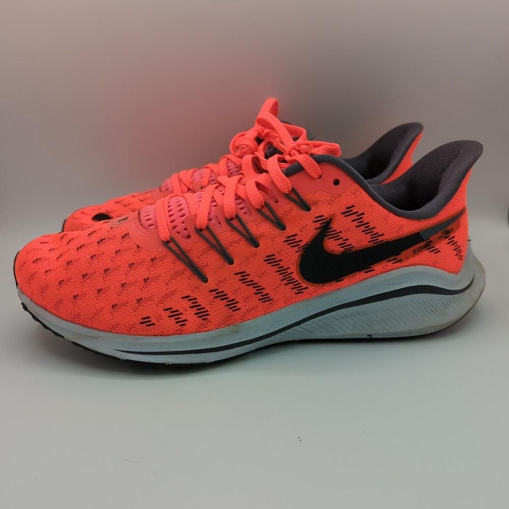 Nike Air Zoom Vomero 14 Mens Size US 8.5 Orange Red Running Shoes AH7857-602 EUC